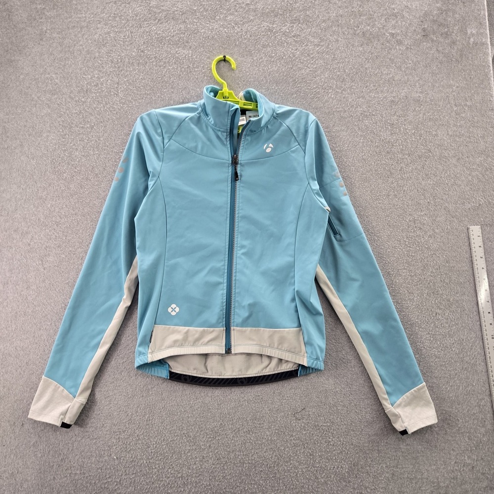 Bontrager Women Jacket L Blue Cycling Jacket Colorblock Activewear Logo